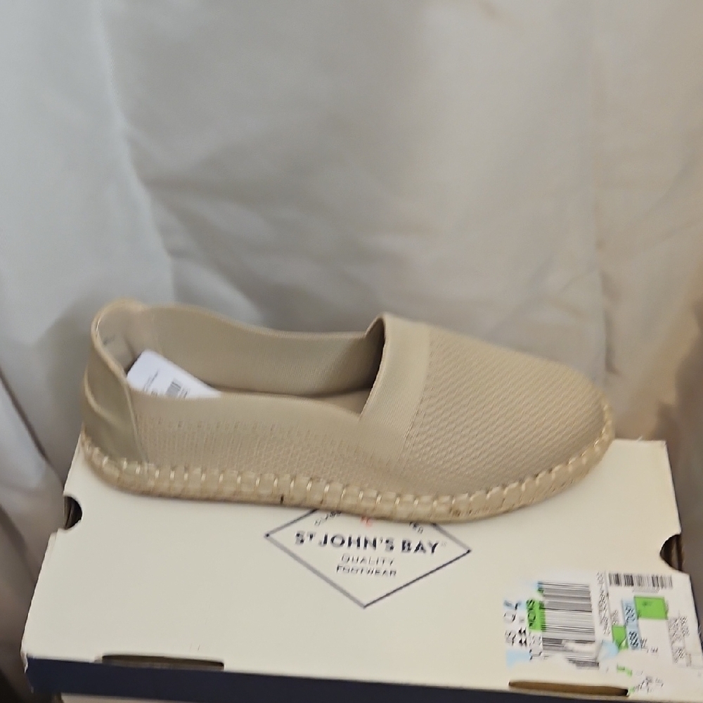 St. John's Bay Cream Slip-On Espadrilles
